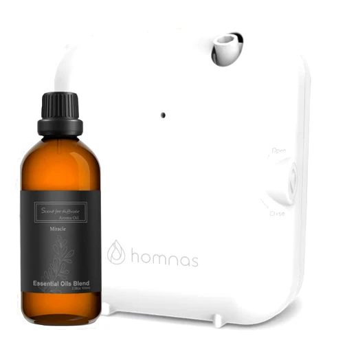 Homnas Scent Air Machine for Home with Miracle Inspired by Hilton Hotel Essential Oils 100ML, Hotel Diffuser, Waterless Essential Oil Diffuser with Nebulizing Tech for Room, Office, Spa
