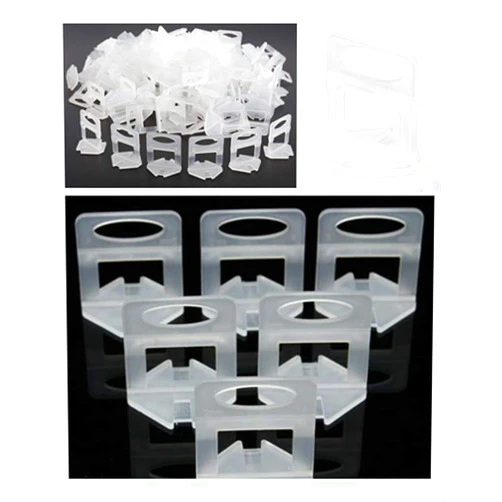 Tknoocp Tile Leveling System Clips 400 Pieces Pack DIY Tiles Leveler Spacers 1/16 Inch for Tile Leveling Installation (1/16inch(1.5mm))