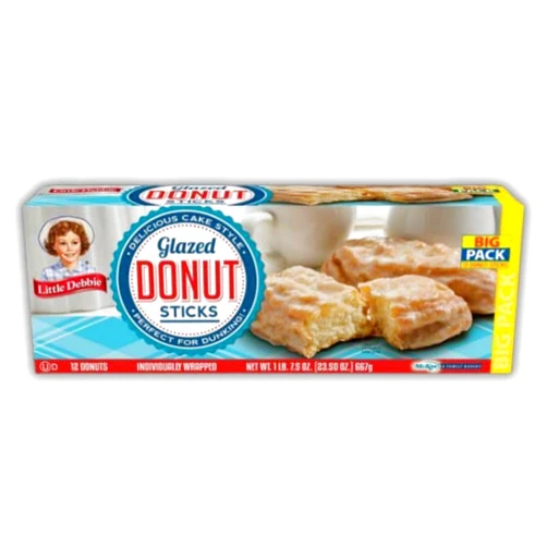 Generic Glazed Donut Sticks, 12 Individually Wrapped, 1 lb 7.8 oz 1 Pack