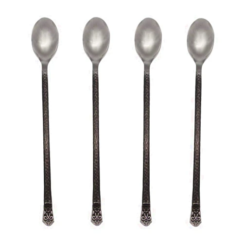 Gourmet Settings Avalon 18/10 Stainless Steel Iced Beverage Spoon (Set of Four)