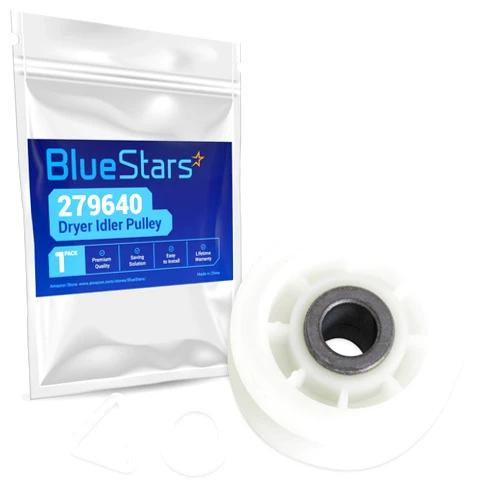BlueStars 279640 Dryer Idler Pulley Replacement Part - Compatible with Whirlpool & Kenmore Dryers - Replaces 3388672 697692 AP3094197 W10468057