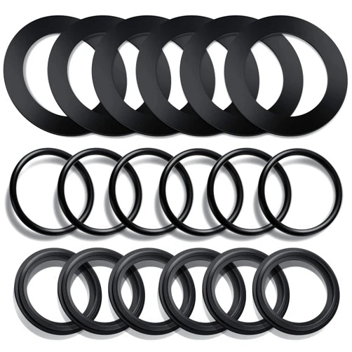 Sweetude 18 Pieces 25076RP O Ring Rubber Washer for 1 1/2 Inch Fittings Washer and Ring Compatible with Intex Pool Plunger Valves and Replacement Gasket 10745, 10262 and 10255