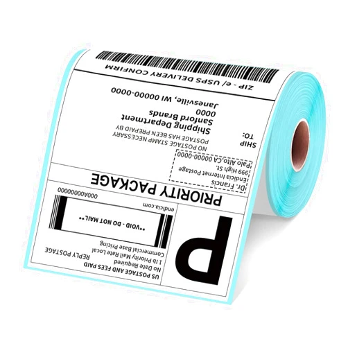 Jiose Direct Thermal Shipping Label 4x6 Thermal Label Roll Mailing Labels for Thermal Label Printer, 220 Labels/Roll