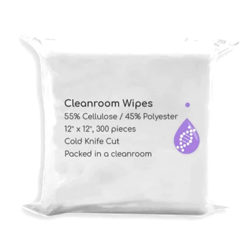 United Scientific™ LabClean Cleanroom Nonwoven Wipes Cellulose/Polyester Blend 12