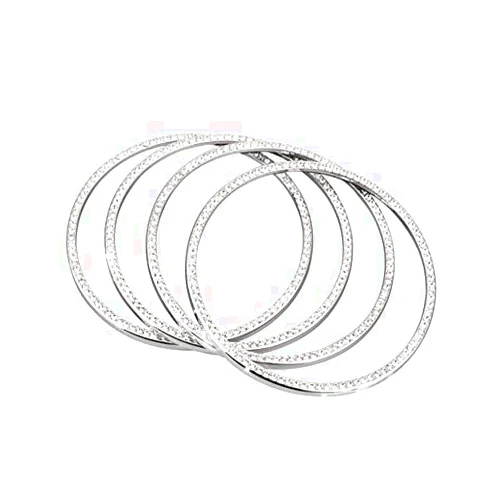 YUWATON Compatible with Mercedes Benz Bling Accessories 2015-2021 W205 C300 W213 E350 GLC CLS Speaker Horn Rings Car Bling Interior Accessories for Women
