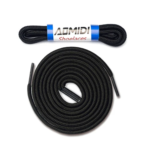 AOMIDI 2 Pair Shoelaces Round Athletic Shoes Lace for Boot Laces Shoelaces and Multiple Shoe Types Replacements