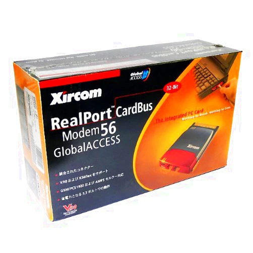 Xircom Realport Cardbus Modem 56Global 32-Bit 56K Global