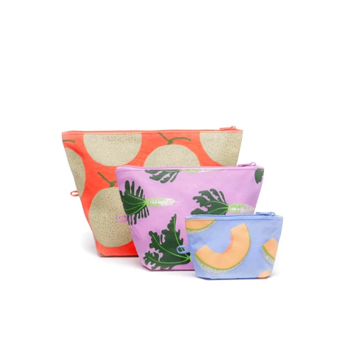 BAGGU Women's Go Pouch Set Japanese Produce