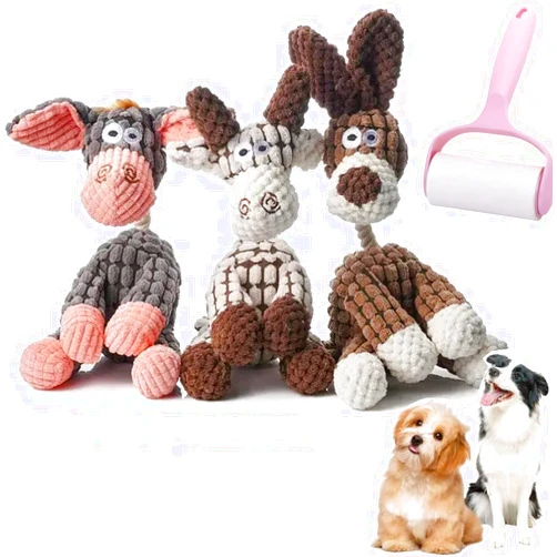 Wantract Petsboro Bitebuddy, Shirem Bitebuddy, Bitebuddy, libiyi Bite Buddy, 2024 New Indestructible Robust Dog Toy, Stuffed Animal Plush Chew Toys with Squeakers, for Small Medium Dogs (1set)