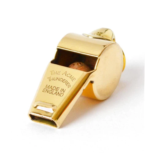 THE ACME acme Thunderer (Referee/Coach) Whistle 59.5 Medium Polished Brass
