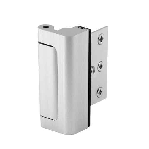 PRIME-LINE Defender Security Satin Nickel U 10827 Door Reinforcement Lock Add Extra, High Security to Your Home and Prevent Unauthorized Entry 3 Stop, Aluminum Finish - (Pack of 2)