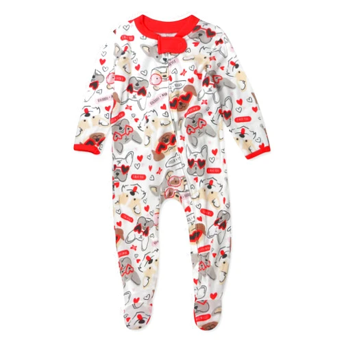 HonestBaby Baby Celebration Sleep & Play Footed One-Piece Pajama Sleeper 100% Organic Cotton