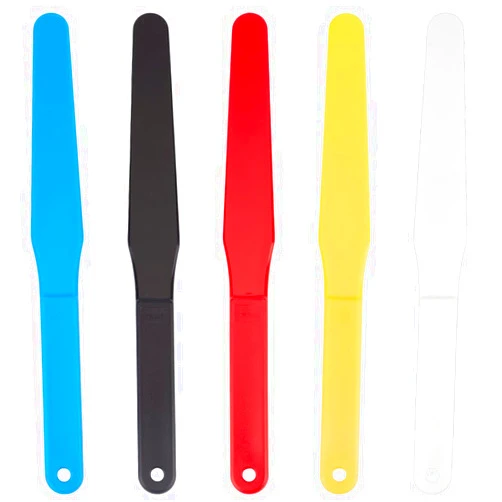OLYCRAFT 5PCS Screen Printing Spatula 1.2” Width Plastic Spatulas Ink Scoop Screen Printing Shovel Silk Screen Printing Shovel Goop Scoop Ink Spatula 5 Colors for Silk Printing