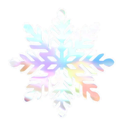 Elyxio Christmas Snowflake Placemats Iridescent Snowflakes Disposable Paper Place Mats Winter Xmas 13 Inch Holographic Hollow Out Placemat for Wonderland Birthday Holiday Party Supplies (24, Iridescent)