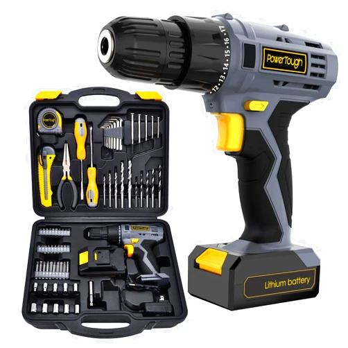 Slaige Uniteco 77PCS 18/20V Cordless Drill Screwdriver Tool Set Home Repair Set Combo Kit Tool Kit