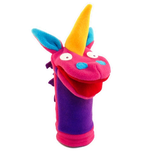 Cate and Levi Cate & Levi - Fleece Hand Puppet - Handmade in Canada - Great for Storytelling (Unicorn)