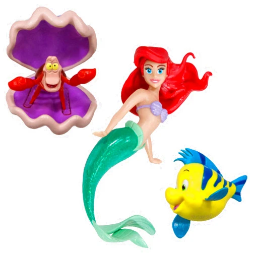 SwimWays Little Mermaid Disney Dive Characters Kids Pool Toy- Princess Ariel, Flounder, and Sebastian, Bath Toys and Pool Party Supplies