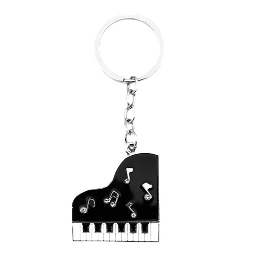 Elechobby Musical Note Keychain Instrument Music Keyring,Ideal Gift for Musicians Music Lovers Accessory for Keys,Backpacks