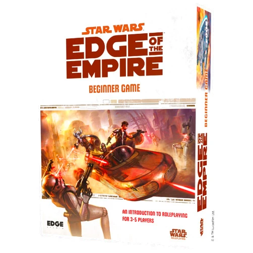 EDGE Studio Star Wars - Edge of The Empire: Beginner Game - Embark on Galactic Adventures in a Complete Learn-As-You-Go Experience! Sci-Fi RPG, Ages 10+, 3-5 Players, 1 Hour Playtime, Made by EDGE Studio