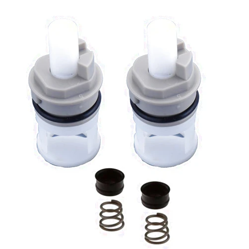 LIBERAQUAR 2 Pack Faucet Cartridge Repair Kit Compatible with Detla RP17400 RP4993 Faucet Stem Seat Spring, O Ring, Cartridge Replacement Part for 2 Handle Bathroom Shower Tub, Kitchen Faucet Repair