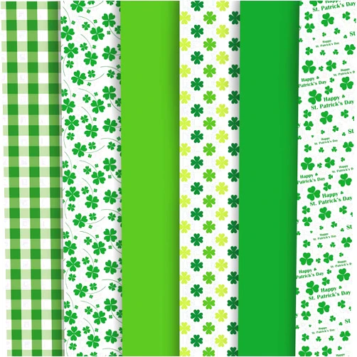 Whaline St. Patrick's Day Tissue Paper 90 Sheet Green Plaid Shamrock Clover Pattern Art Tissue Bulk Irish Spring Holiday Wrapping Paper for DIY Crafts Party Gift Bag Packing Birthday Favors, 14 x 20