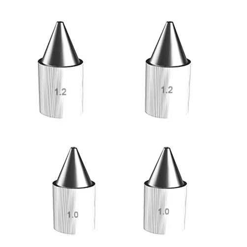 Preciva 4 Pcs Desoldering nozzles set for 929D-V desoldering iron (2 pcs 1.0mm, 2pcs 1.2mm)
