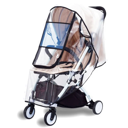 Bemece Stroller Rain Cover Universal Stroller Accessory Baby Travel Weather Shield Windproof and Waterproof Protect from Dust and Snow