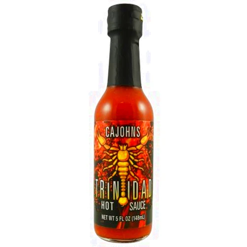 CaJohns Fiery Foods Trinidad Moruga Scorpion Hot Sauce (Pack of 6)