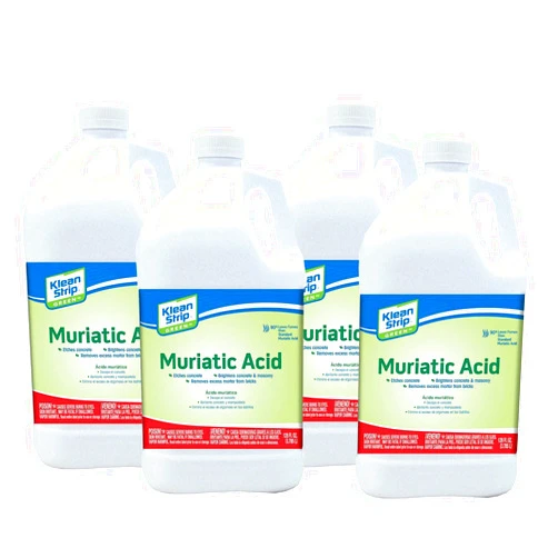 Klean-Strip Green 2 Set of 4 Safer Muriatic Acid Jug 128 Oz