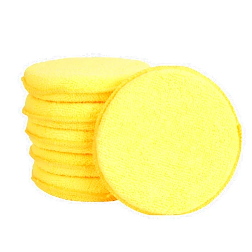 FONAROLL Microfiber Wax Applicator Pads, Car Wax Applicator, Buffing & Detail Polishing Foam Pads for Car Cleaning and Fine Polishing (5