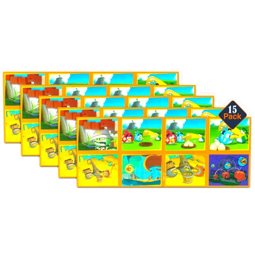 Trends Angry Birds Stickers Party Favors Pack ~ Bundle Includes 15 Sticker Sheets (120 Jumbo Stickers, Angry Birds Party Supplies)