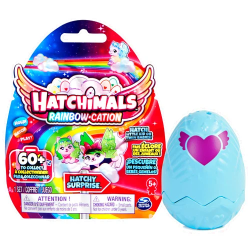 Hatchimals o CollEGGtibles Surprise Mystery Egg Toy for Girls - Collectible Rainbow-Cation Hatch 1 Little Kid or Twin Babies - Stocking Stuffer, Christmas, Birthday Gifts for Kids Age 5+