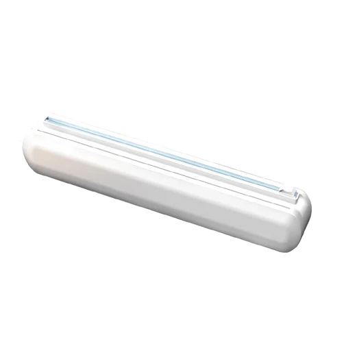 LINFFSTR Foil and Cling Film Dispenser with Slide Cutter Adjustable Food Wrap Dispenser with Magnet Base Reusable Plastic Wrap Dispenser for Baking Paper Aluminum Foil