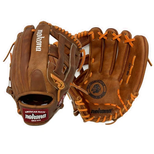 Nokona Walnut 12.75 Outfield Baseball Glove WB-1275H Right Hand Throw H Web
