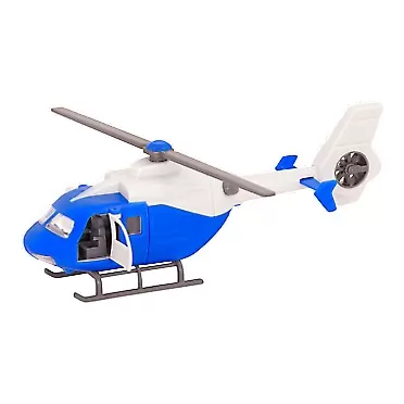 Driven by Battat Helicopter – Toy Helicopter with Lights and Sound – Rescue Vehicles and Toys for Kids Aged 3 and Up, Brown, WH1072Z