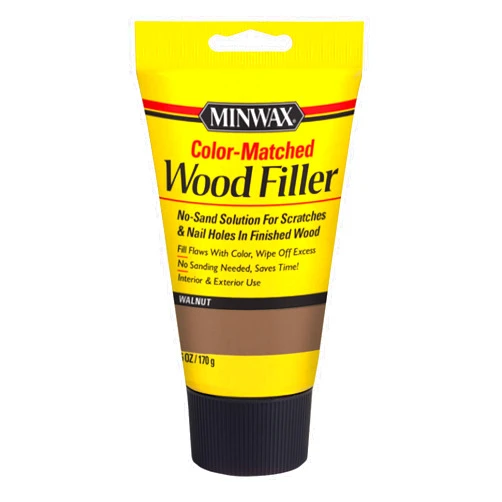Minwax 448530000 Color-Matched Filler Wood Putty, 6 oz, Walnut, 6 Ounce