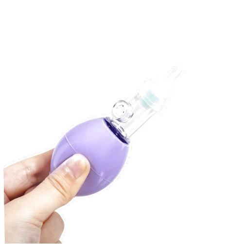 SANFE ELEPHANT Nose Sucker for Baby | Silicone Baby Nasal Aspirator | Anti-Reflux Nasal Aspirator | Safe Baby Nose Cleaner | 0m+ Newborn Toddler (Purple)