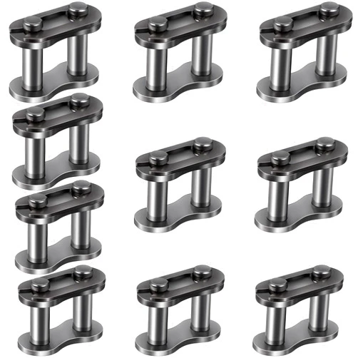 PAGOW 10pcs #25 Chain Master Link Roller, Master Connector Link for Baja Doodle Bug Motovox Mini Bike Harbor Freight Predator 212cc Go Kart Cart (10pcs #25)