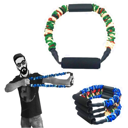 FOSER Archery Band Open Bow Resistance Trainer Arm Strength Training Bow Training Tensioner Archery Fitness Machine