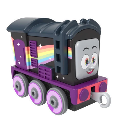 THOMAS & FRIENDS Fisher-Price Thomas and Friends Rainbow Diesel Push-Along Toy Train for Kids Ages 3 and Up