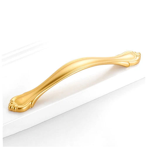 IHRDNNR Cabinet Pulls Drawer and Cabinet Doors Universal Handle 5 Inch Hole Center Cabinet Knobs for Home Decoration, Set of 10 (Gold, 5 Inch Hole Center(128mm))