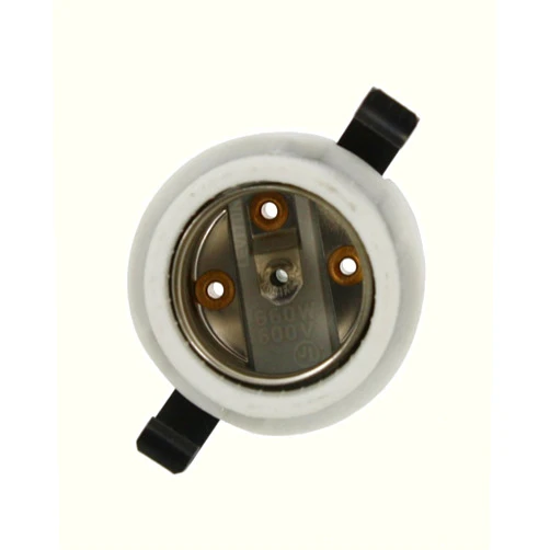 Leviton 8885 Medium Base LMPHLDR INC SNAP-in White, 1 Count (Pack of 1)