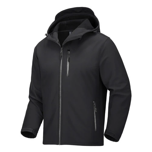 MAGCOMSEN Men's Waterproof Jacket Softshell Hiking Windbreaker Jackets Hooded Fleece Rain Coats Multi-Pockets Outdoor Fishing