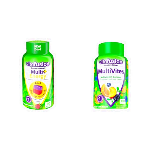Vitafusion® Multi + Energy 90ct & MultiVites Gummy Vitamins 150ct with 12 Vitamins