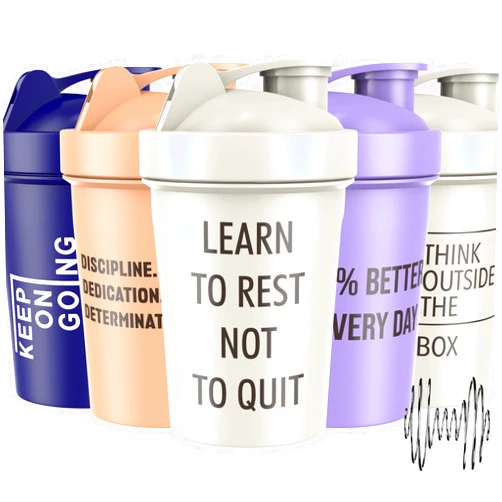 JEELA SPORTS 5 PACK Protein Shaker Bottles for Protein Mixes -20 OZ- Dishwasher Safe Shaker Cups for Protein Shakes - Shaker Cup for Blender Protein Shaker Bottle for Shakes Protein Shake Blender
