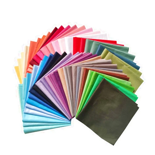 Gnognauq 50 Pieces Solid Colors Fabric Patchwork Cotton Mixed Colors Squares Bundle for DIY Sewing and Quilting Craft 50 Colors (20 x 20 cm)