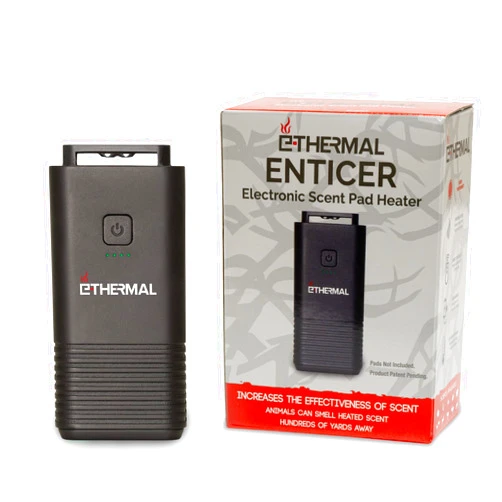 Wyndscent E-Thermal Enticer Scent Pad Heater - Remote Controlled Scent Pad Heater for Strong Smelling Hunting Scents - Rechargeable Battery