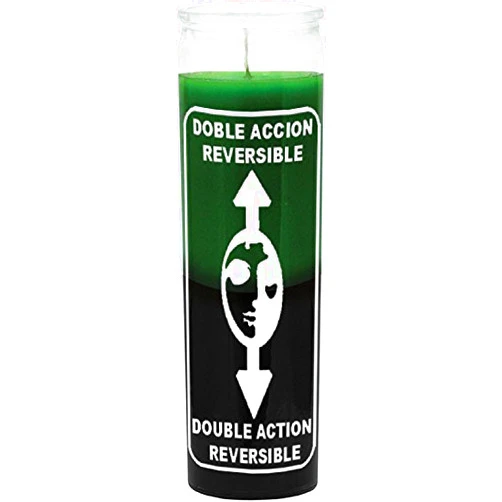INDIO 7 Day Ritual & Spiritual Candle-Reversible Green/Black