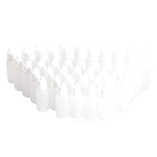 TUPWEL 24 Pcs 30ml 1 oz Empty Squeezable Soft Plastic Dropper Bottle Eye Liquid Dropping Container with Screw On Cap for Essential Oil Sample Liquid Reagent Cosmetic Lab Drops