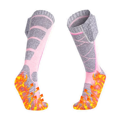 Generic Socks Women Electric Socks Winter Thick Warm Cotton Sox Heating Foot Warmer And Remote Control For Winter Skiing Hunting Camping Hiking Fishing